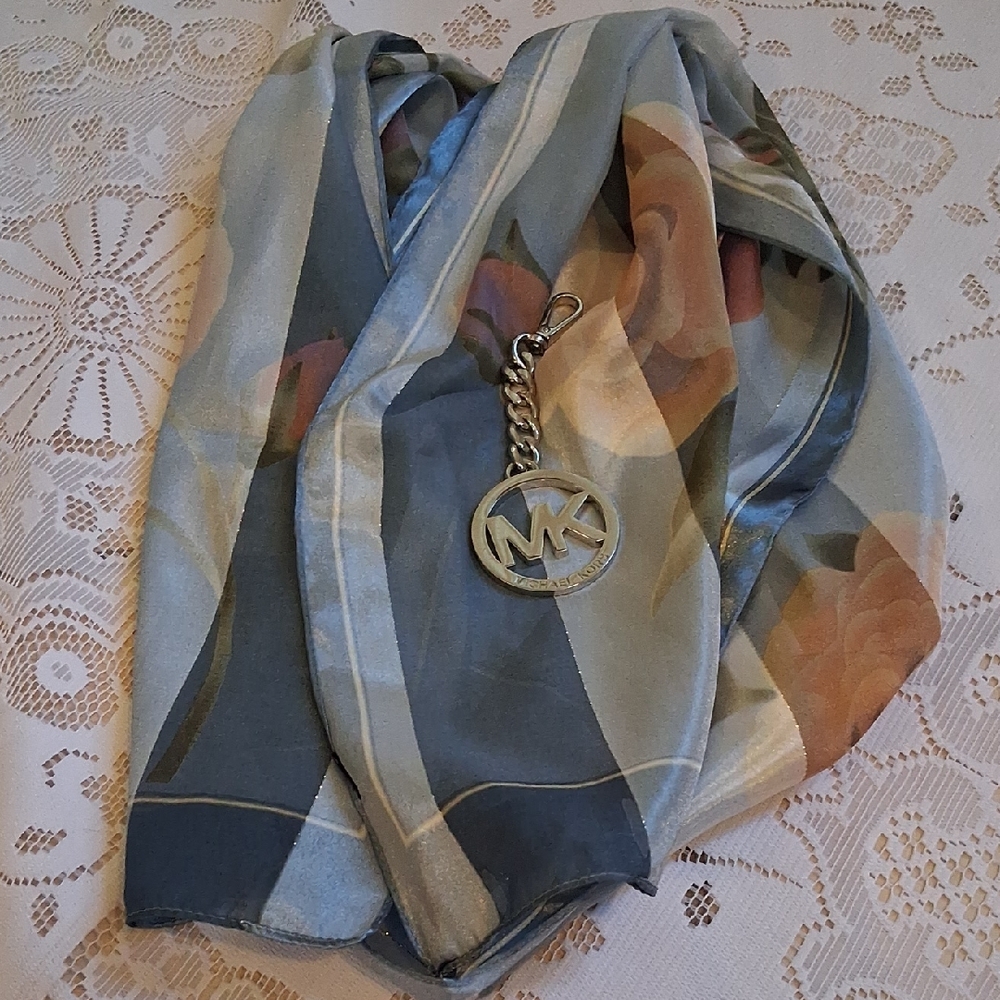 -Michael Kors Bag Charm Or Key Fob with Unbranded  Scarf